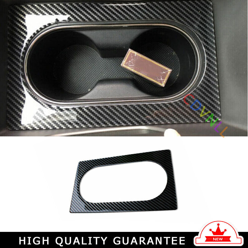 Middle Console Drinking Glass Trim for Kia Sportage R GL 2011-2016 Carbon Fiber