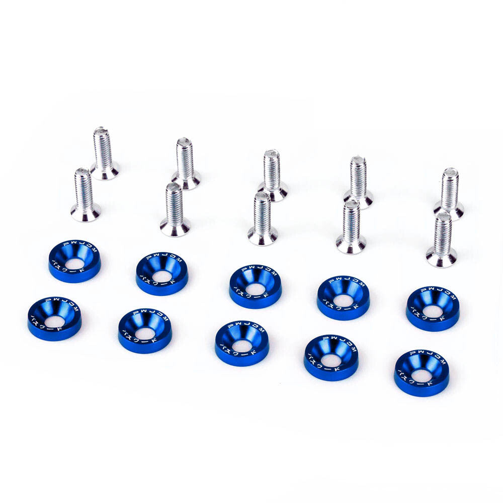 Blue Fender Washers And Bolt Aluminum for Integration RSX EK EG DC