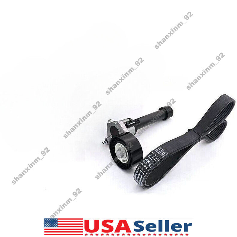 Serpentine Alternator V-Belt Tensioner Kit Set for VW GTI for Audi A3 2.0T CCTA