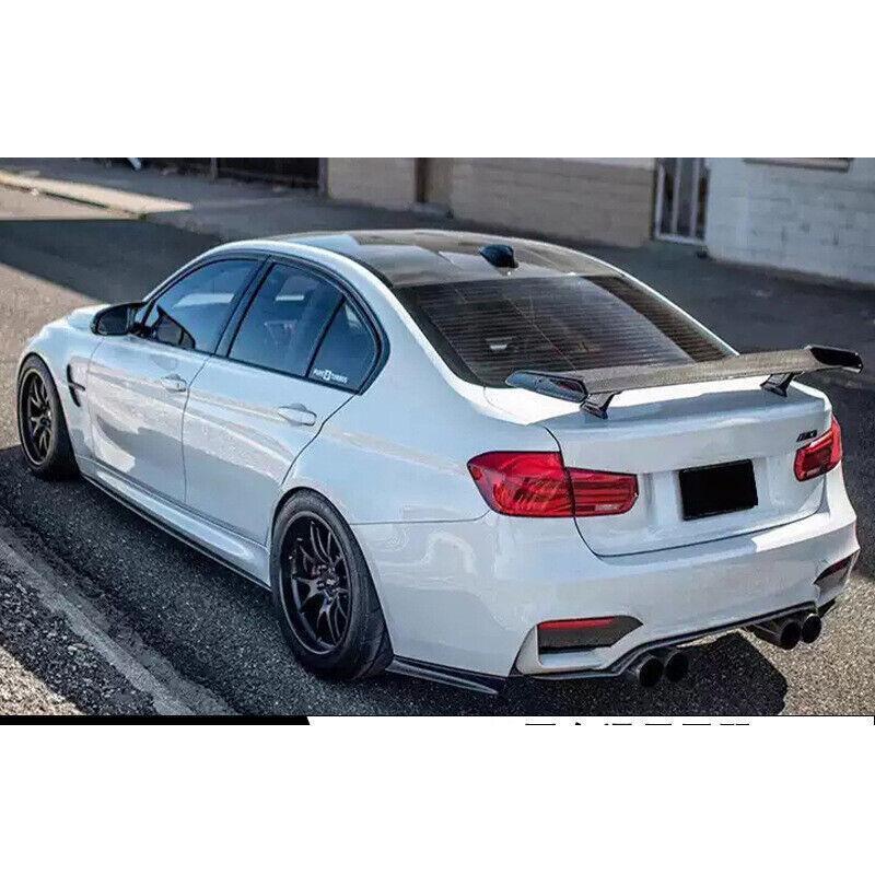 Universal carbon fiber rear trunk boiler wing for BMW F22, G42, M2, M3, and M4 sedans.