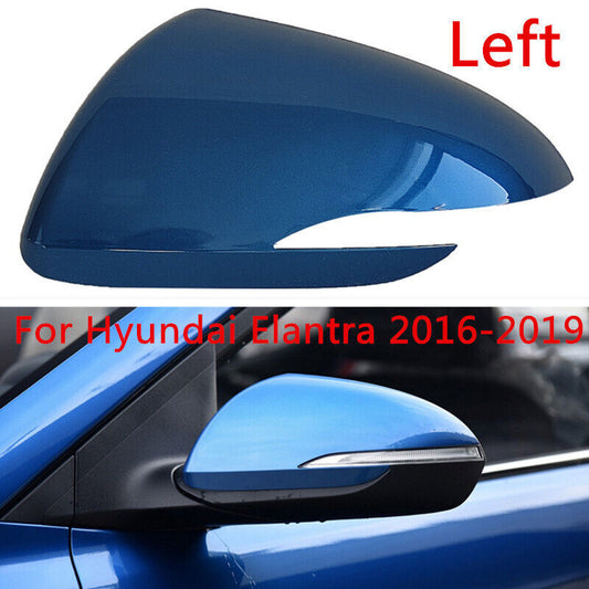 Blue Left Rearview Door Mirror Cover Shell Cap Fit for Hyundai for Elantra 2016-2019