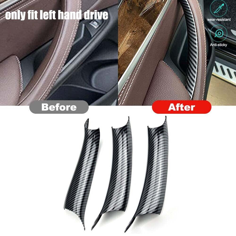 LHD interior handle armrest panel pull cover trim fit for BMW X5 F15 2014-2018