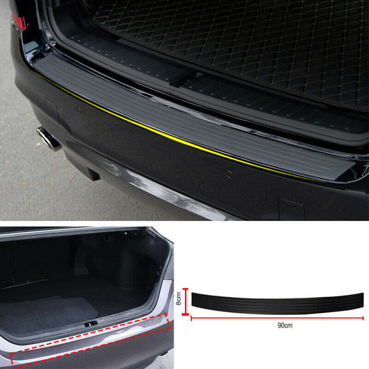 2018-2022 Black Soft Rubber Rear Bumper Sill Plate Protector for Toyota for Camry