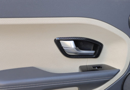 for Range Rover Evoque 2012-2019 Carbon Fiber Inner Door Handle Frame Cover Trim