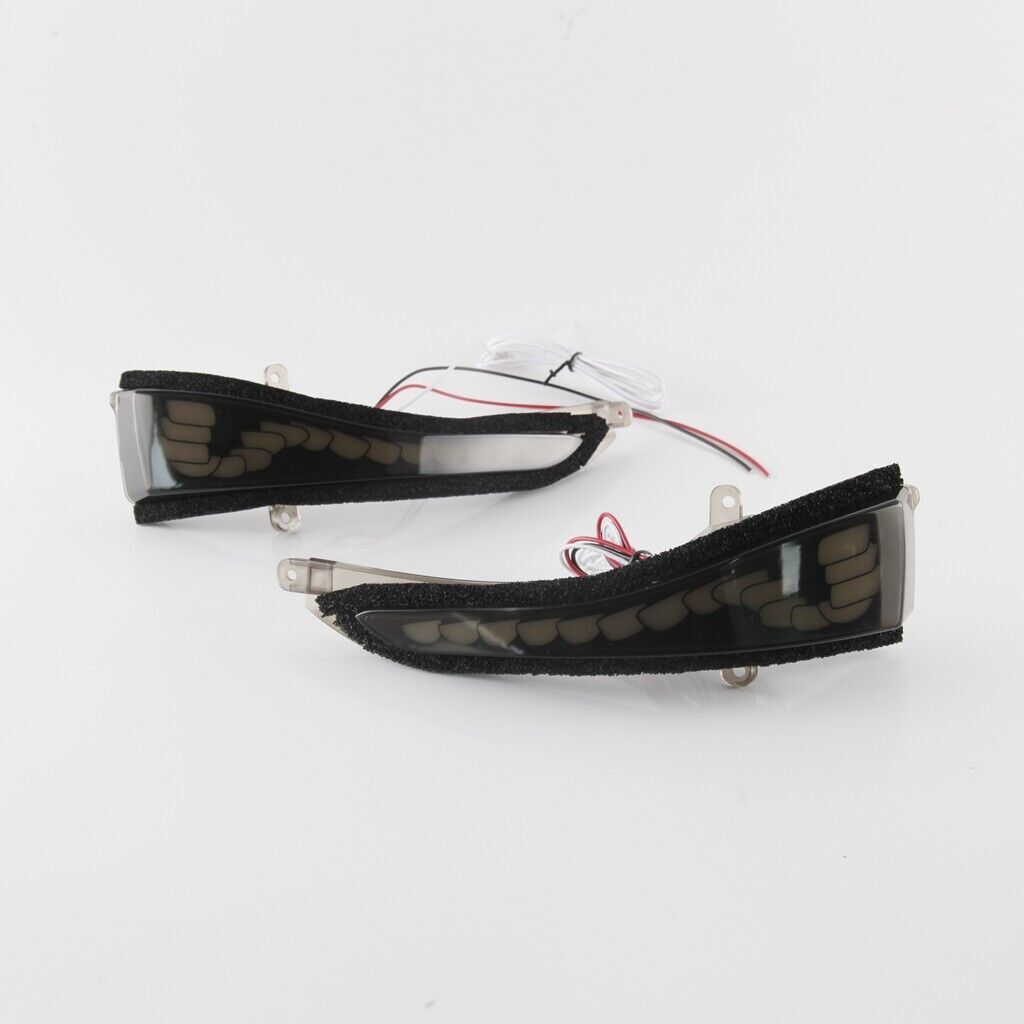Smoke Sequential LED Side Mirror Cap Signal/Puddle Light for Infiniti Q50 Q60 QX
