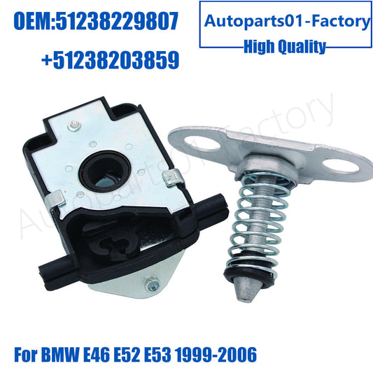 Set of 2PCS Upper+Lower Hood Lock Catch Latch for BMW E46 E52 E53 1999-2006