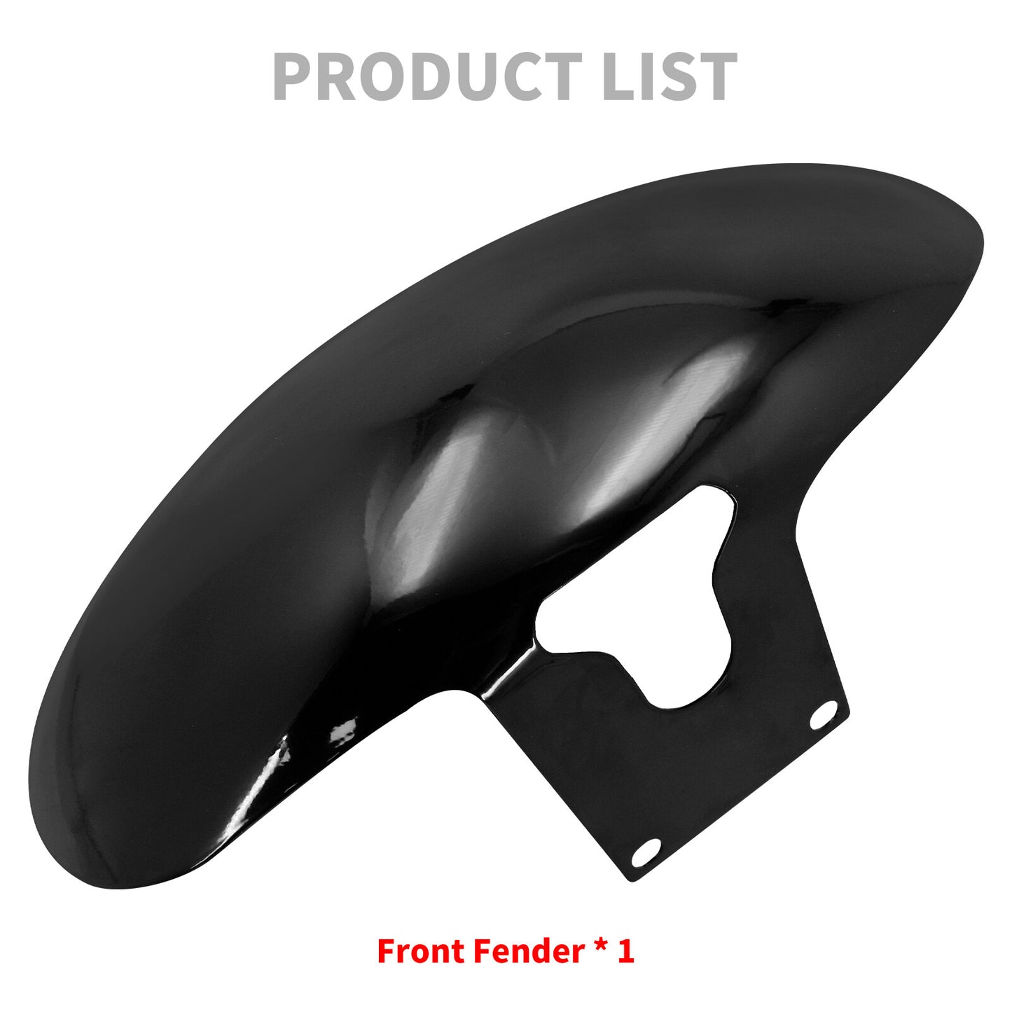 Gloss Black Metal Short Front Fender for Harley M8 Fat Boy FLFB 160/ R18 18-2024
