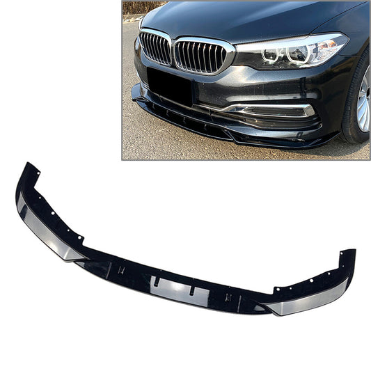 Front Bumper Lip Spoiler Splitters Black for BMW 5 Series G30 525i 530i 2017-20