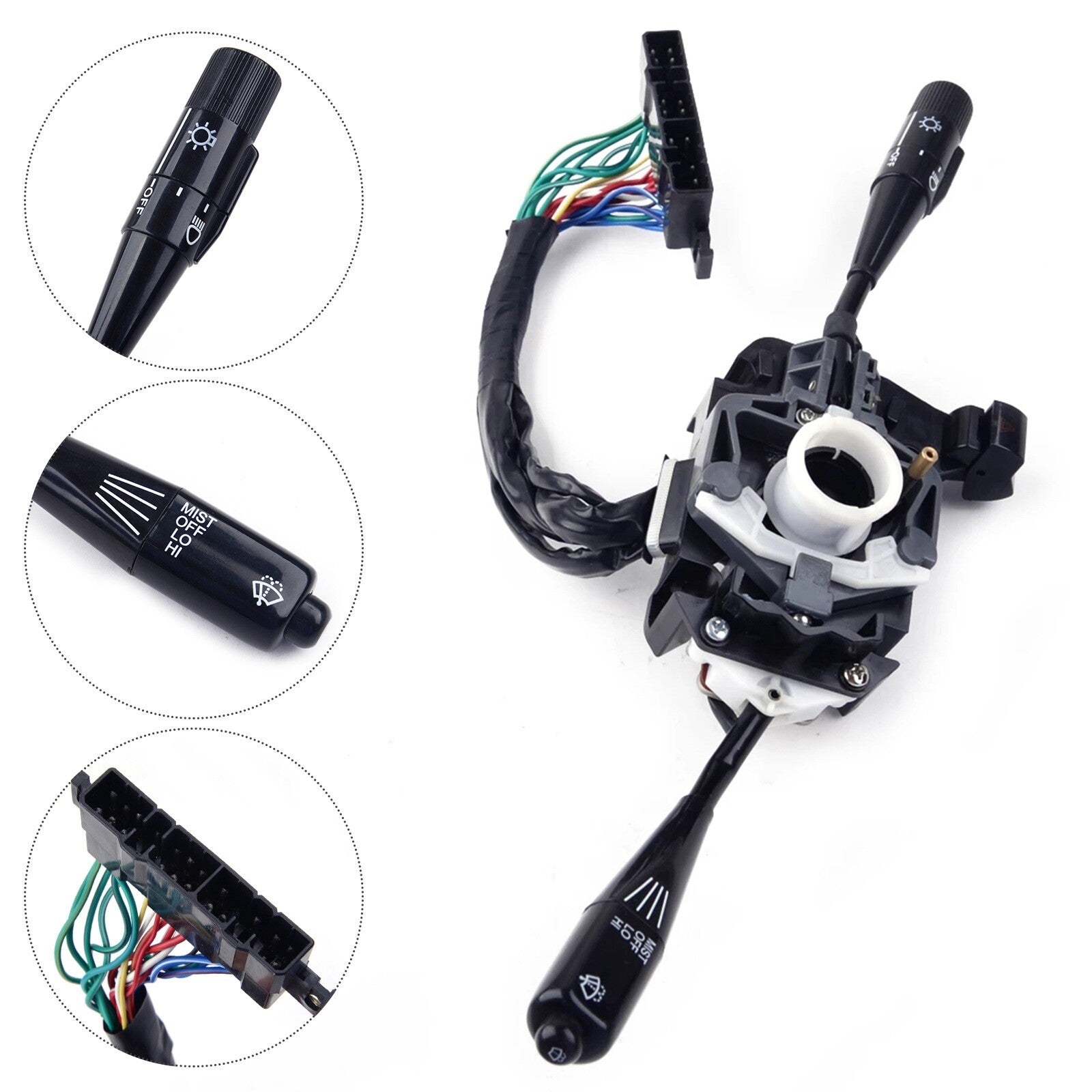 for Toyota 4Runner Pickup 1984-1989 84310-35180 15-Pin Steering Wheel Switch AT