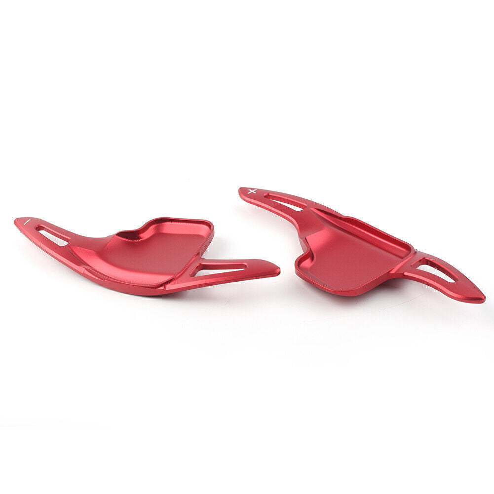 2x Steering Wheel Shift Paddle Extension Shifter for BMW 2 3 4 5 6 7 Series Red