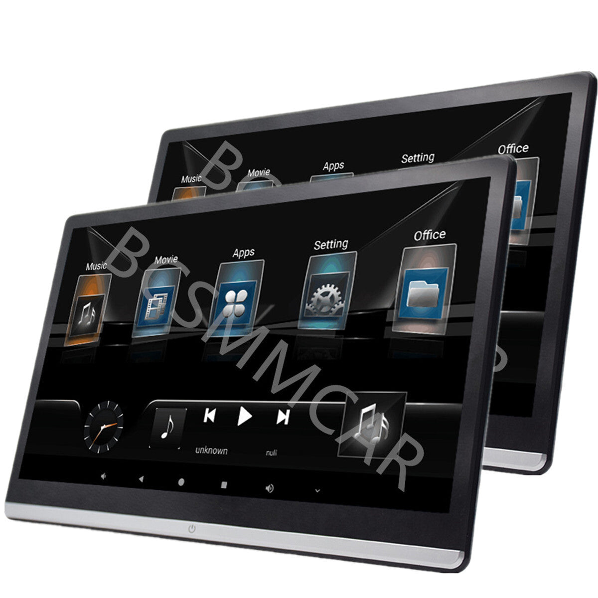 14in Android 12 Car Rear for Seat Player Headrest Monitor Touch Screen Mirror Link