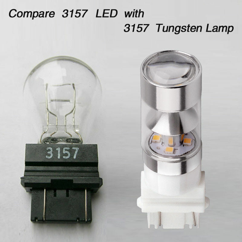 for Cadillac STS 2005-2011 2x 3157 LED Backup Reverse Bulbs 6000K White