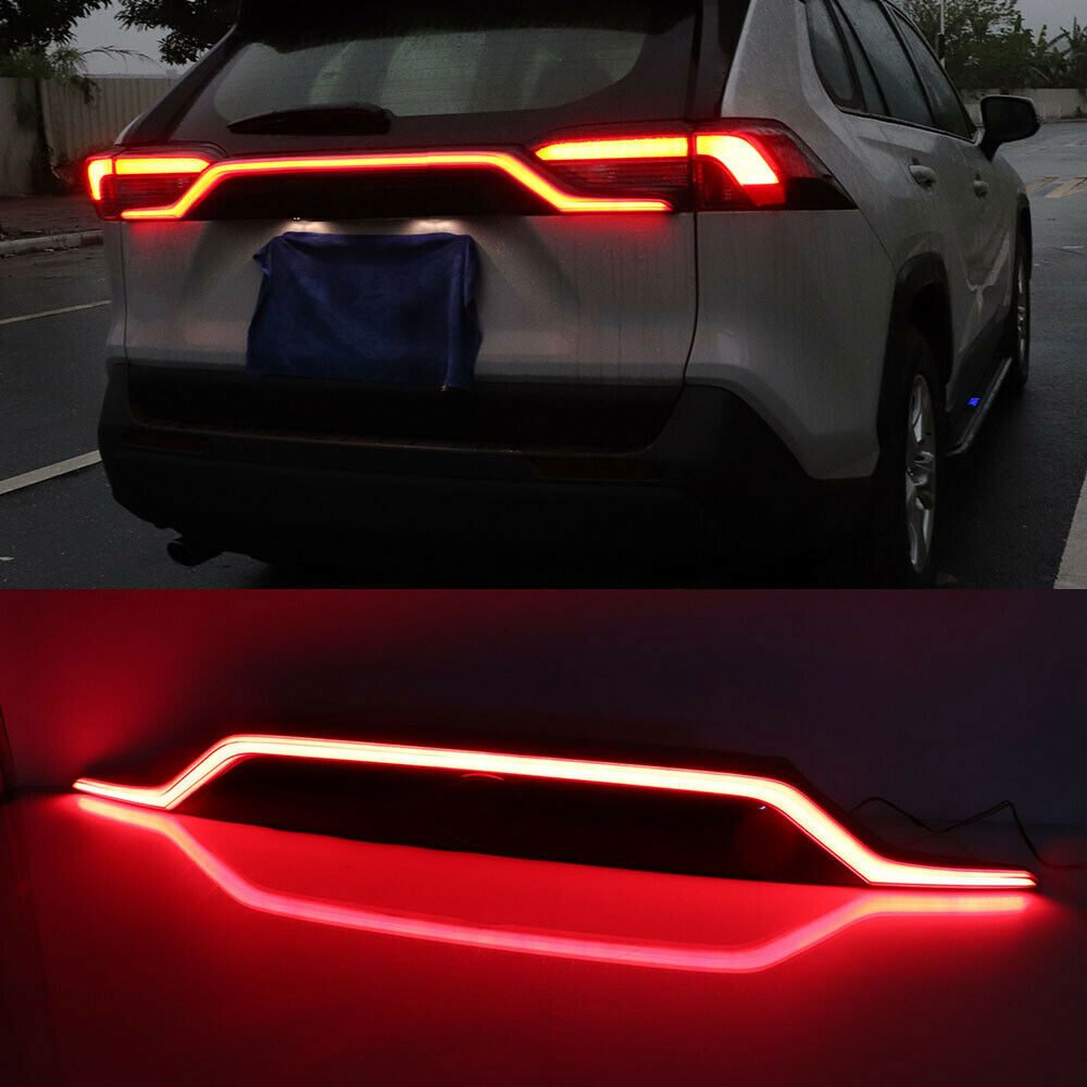 1Rear Door Trunk LED Tail Light Cover for Toyota RAV4 2019-2023 Car Accessories
