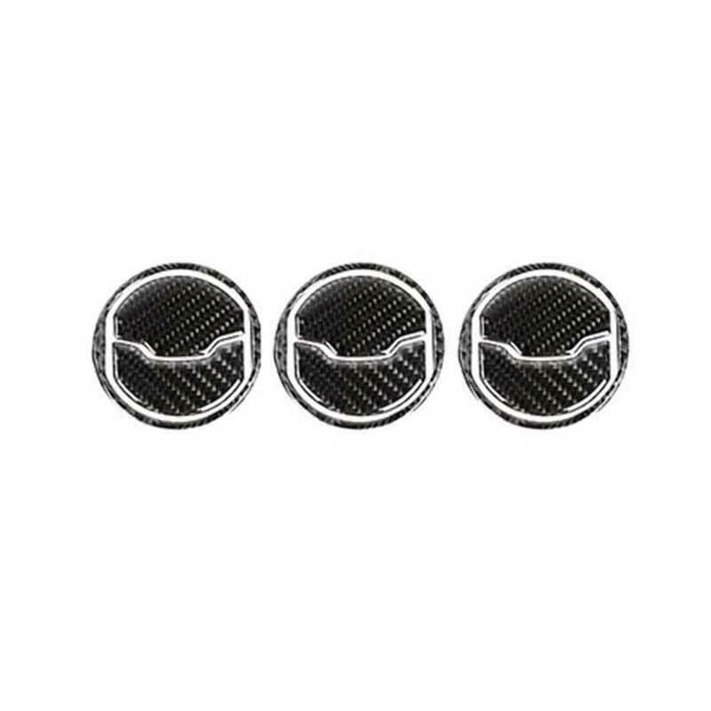 for Ford for Mustang 2015-2022 Real Carbon Fiber Middle Console Air Outlet Vent Trim
