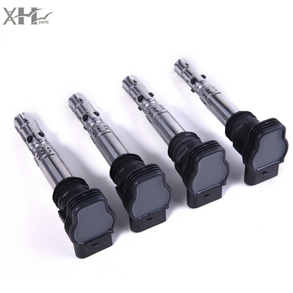 4Pcs Ignition Coils for VW for Golf for Jetta for Passat Beetle for Audi for A4 TT 1.8T 06B905115R