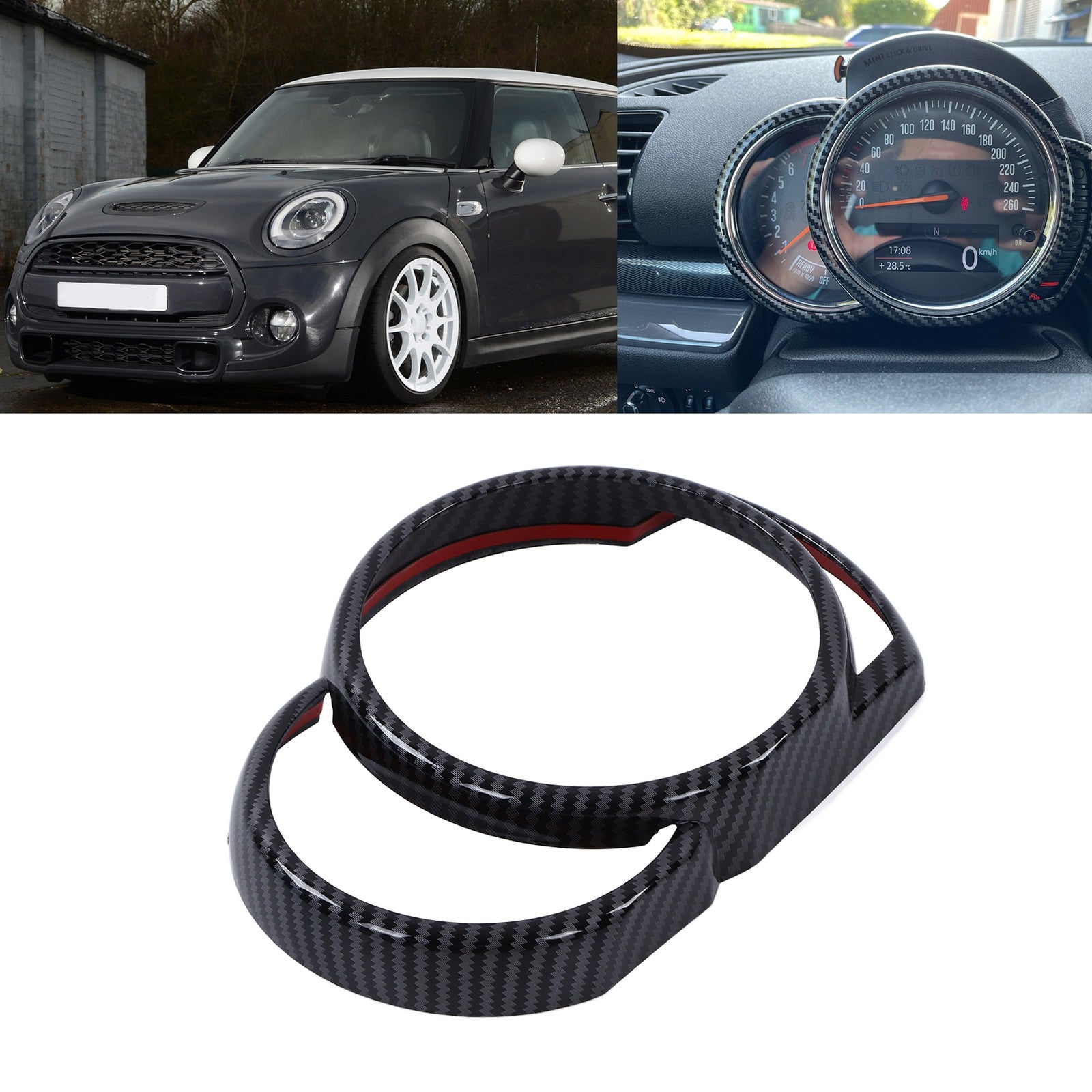 Carbon Fiber Dashboard Panel Frame Cover Trim Replacement Dashboard Trim
