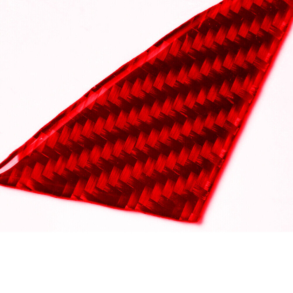 Red Carbon Fiber Front Door Pillar Cover Trim for BMW 6 Series F12 F13 2011-2018