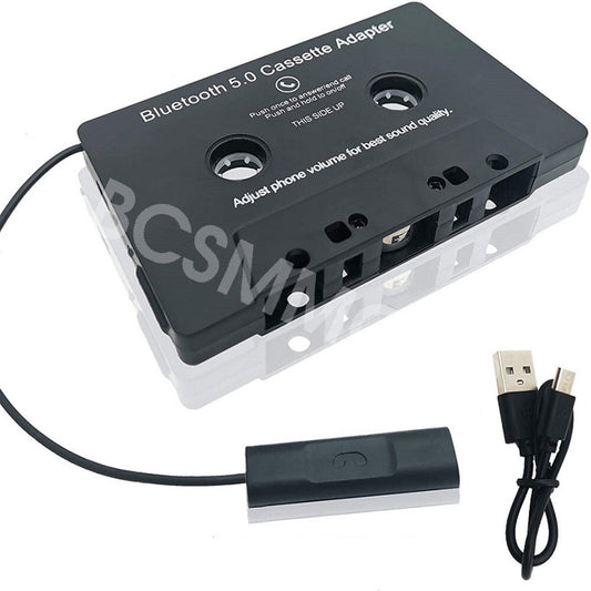 Bluetooth In Car Audio Tape Cassette Adapter Converter For Apple iPhone Android