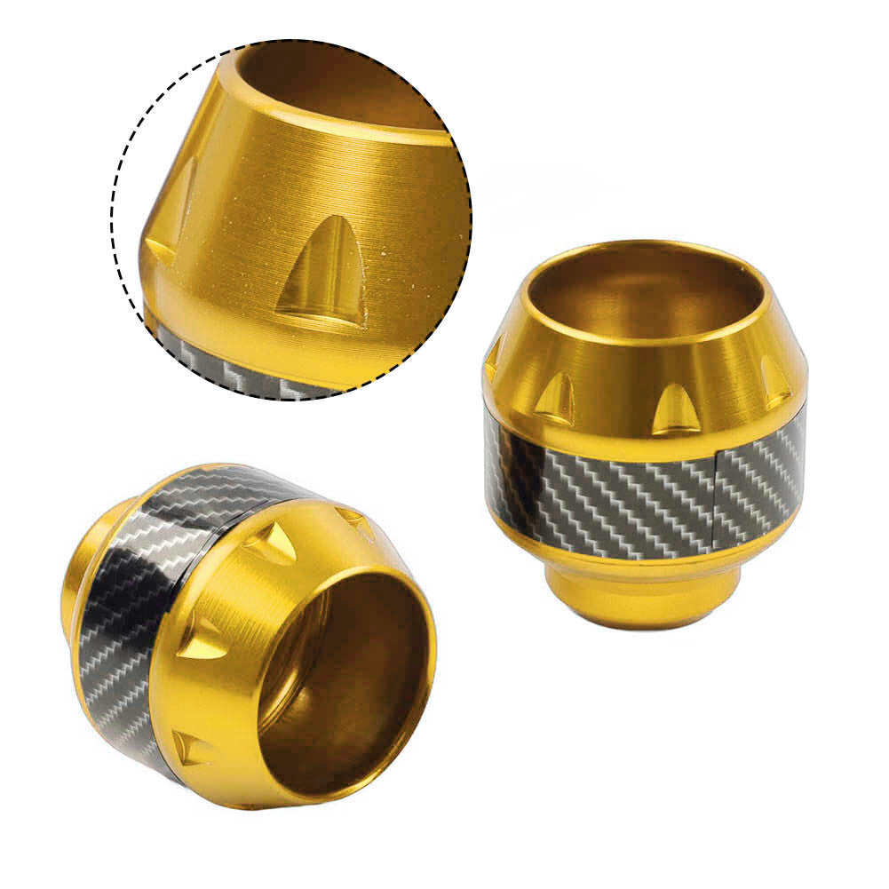 2x Motorcycle Front Fork Frame Sliders Crash Protection Engine Collision Gold