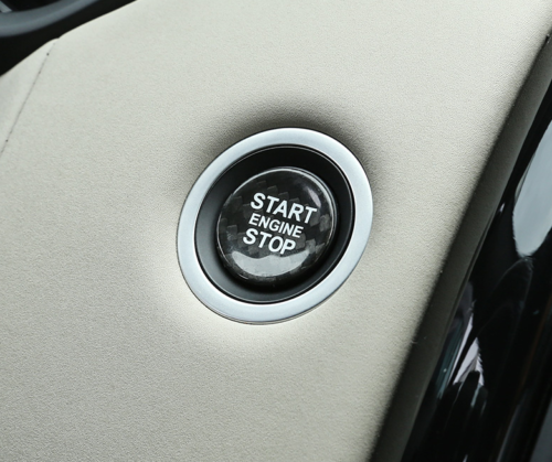 Dry Carbon Fiber Engine Start Stop Push Button Cover for Range Rover Sport 14-22