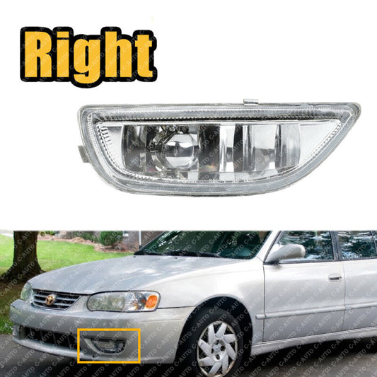 Right Clear front Bumper Fog Light Driving Lamp for Toyota for Corolla 2001-2002