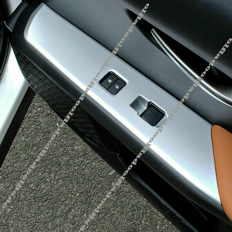 4P for Lexus UX200 250h 2019-2022 Silver Car window lift panel switch cover trim