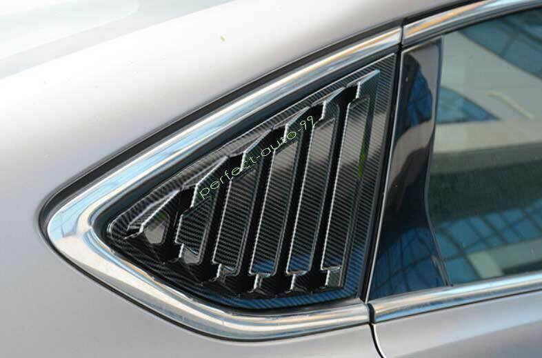 for Ford Mondeo/Fusion 13-20 ABS Carbon Fiber Side Window Louver Shutter Trim 2X