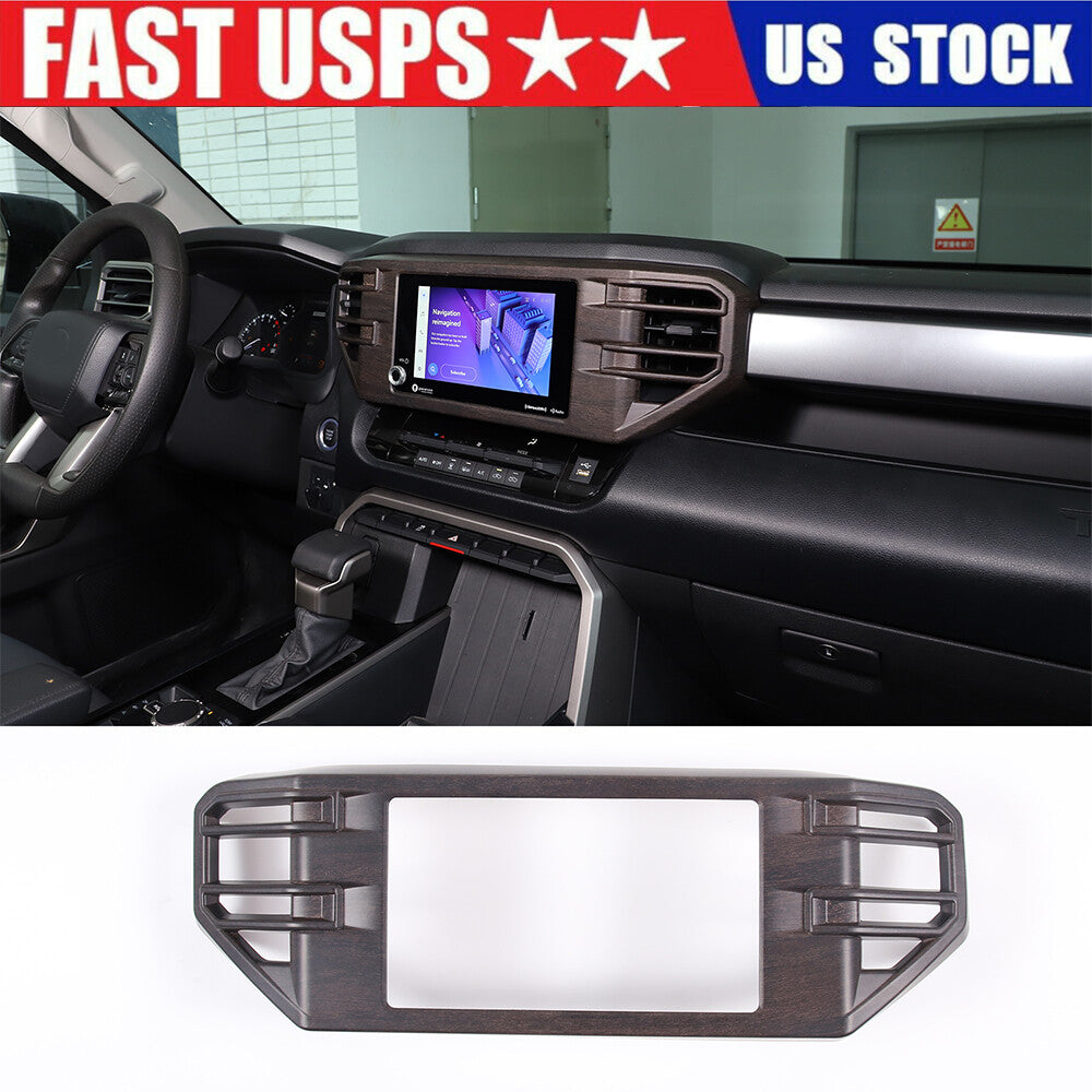2 ABS Red Center-Shifted Side Decorative Strip Cover for Toyota @Tundra Sequoia 2022-23