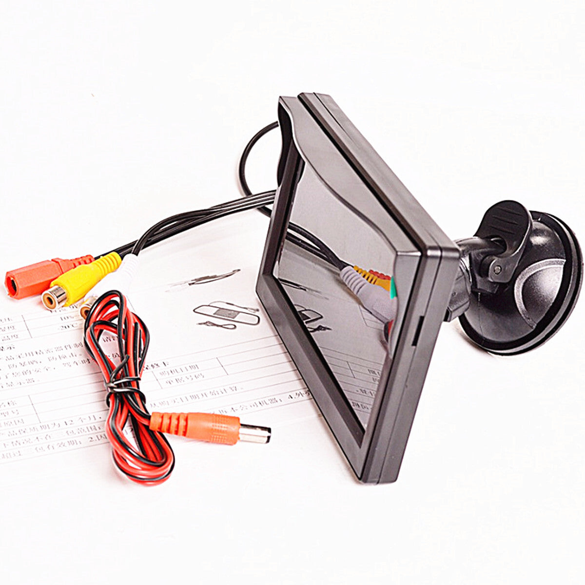 5 TFT LCD Car Rear View Reversing Monitor Fit For Parking Night Vision Camera