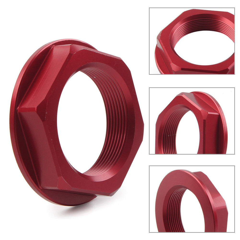 Universal Motorcycle Triple Tree Stem Yoke Center Hole Nut CNC