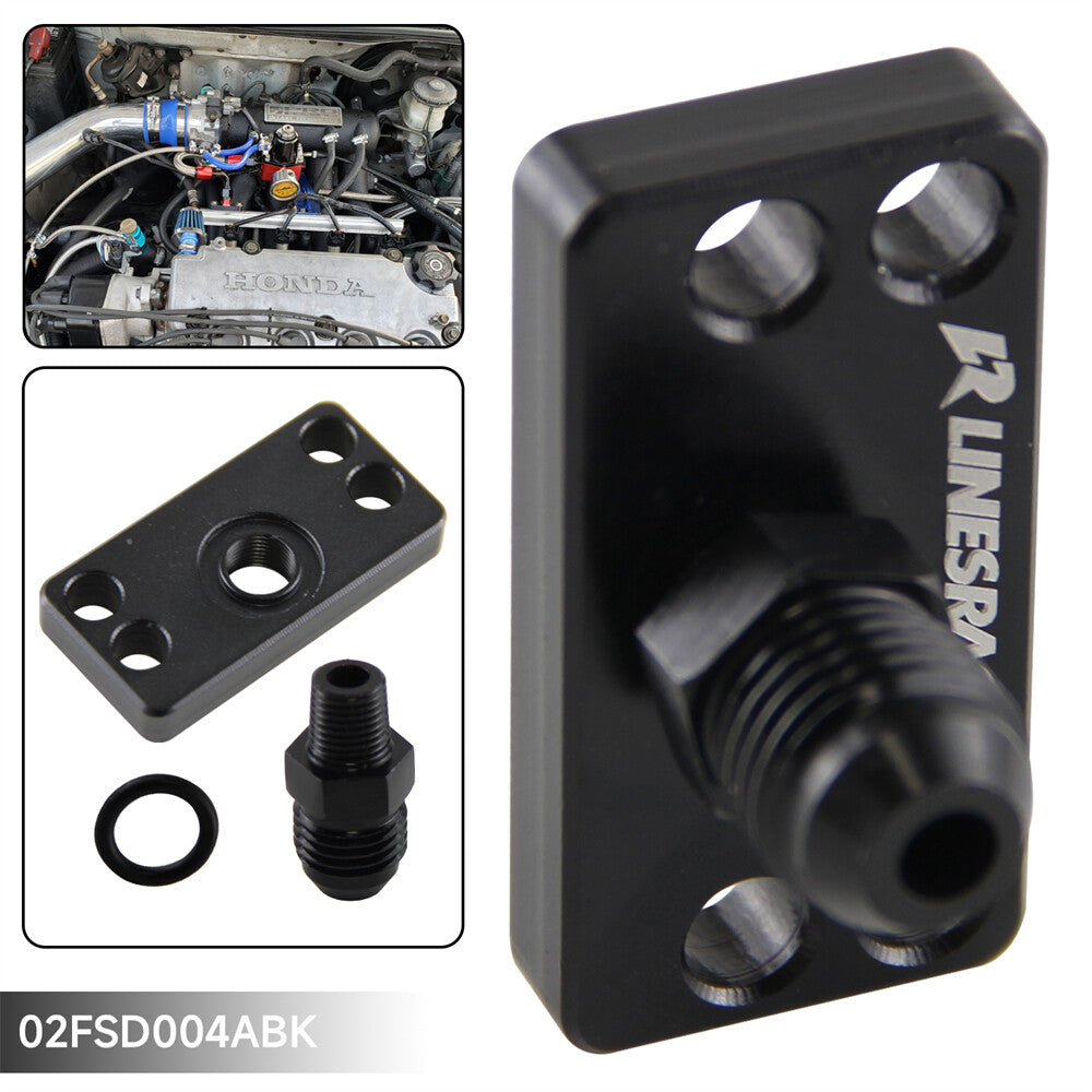 Fuel Rail Adapter w/AN6 Tail for Honda for Civic B16B Integra B18C Accord D15 D16