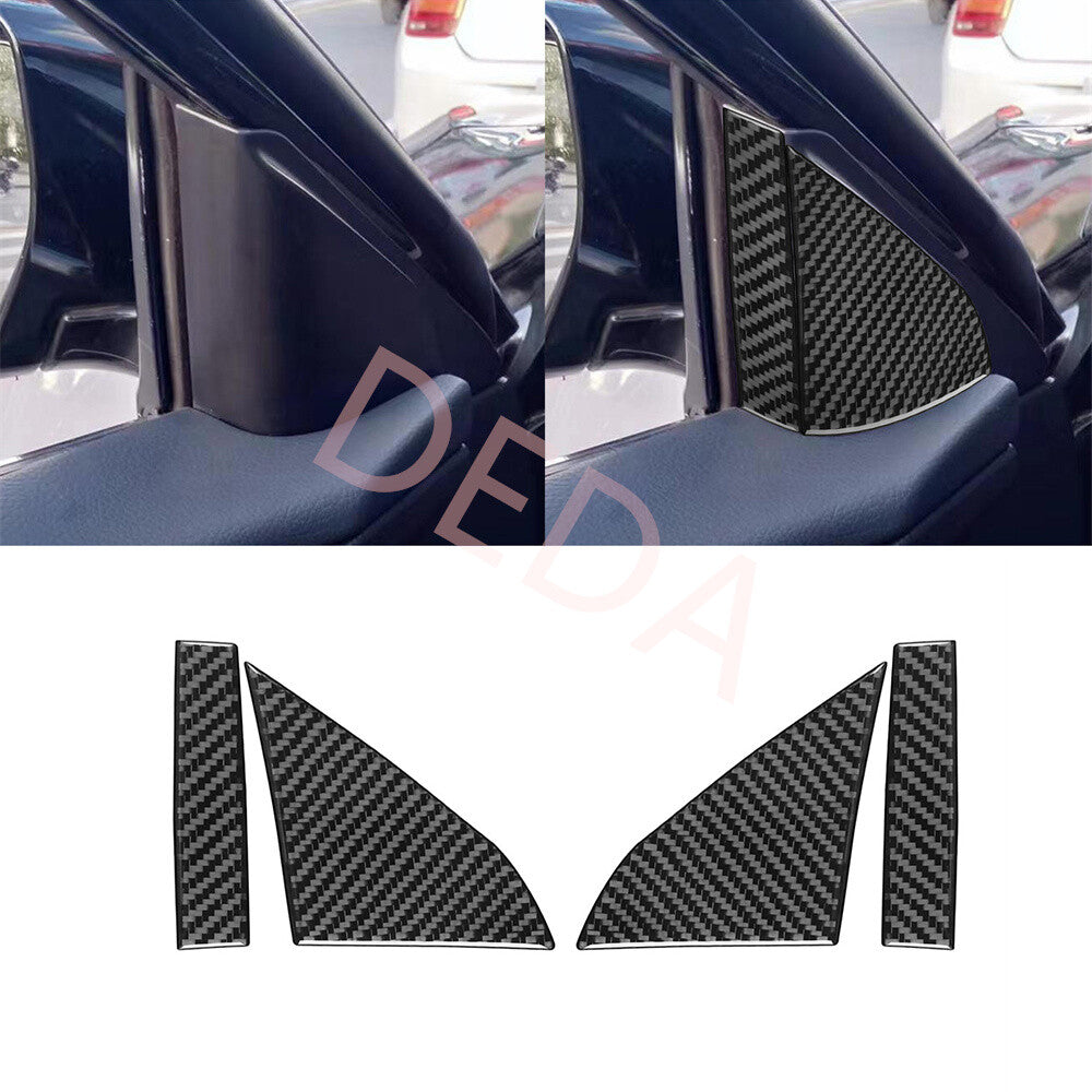 4¡ÁCarbon Fiber Front Door A Pillar Speaker Cover for Nissan Altima Teana 2013-18
