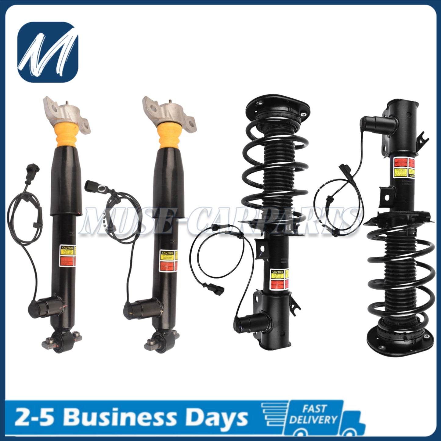 Full Front Rear Shock Strut Assys w/PASM Fit for Porsche for 911 997 4WD 3.6/3.8L 05-12