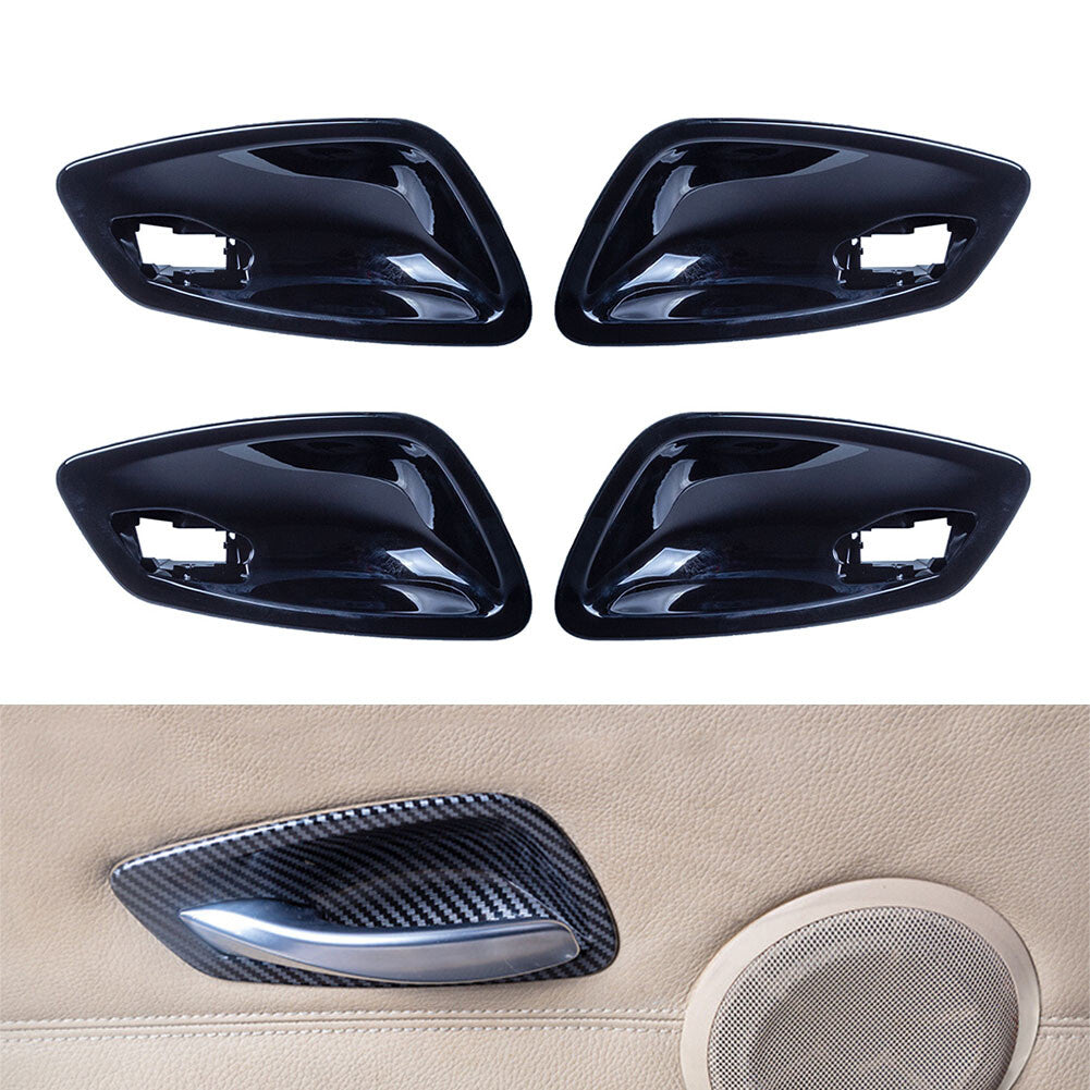 Inner Door Handle Bowl Cover for BMW 3 Series E90 2005-2012 Glossy Black