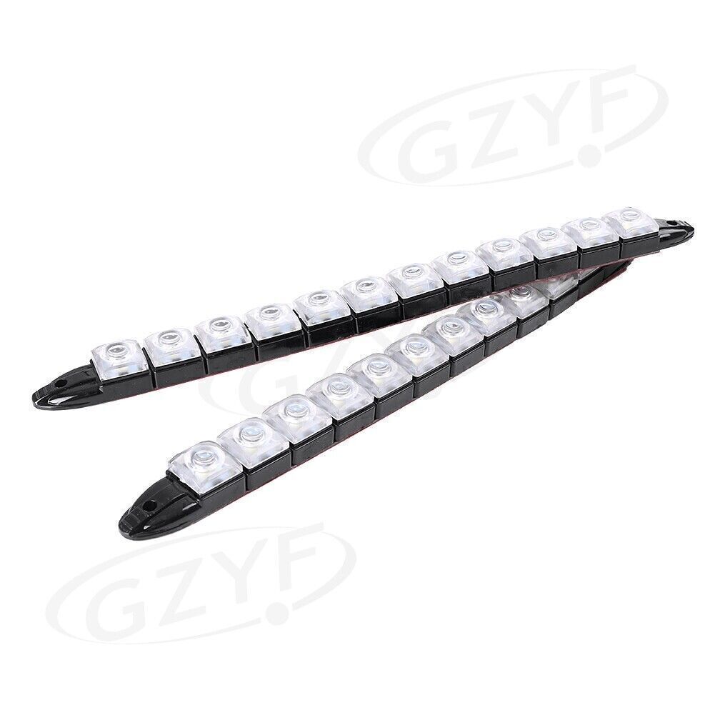 2¡Á12 LED 12W Flexible DRL Daytime Running Driving Light Fog Lamp White