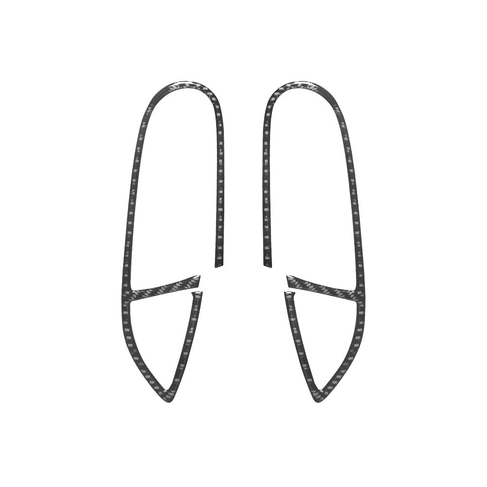 2Pcs Carbon Fiber Front Side Door Handle Cover Trim for Ford Fiesta 2011-2015