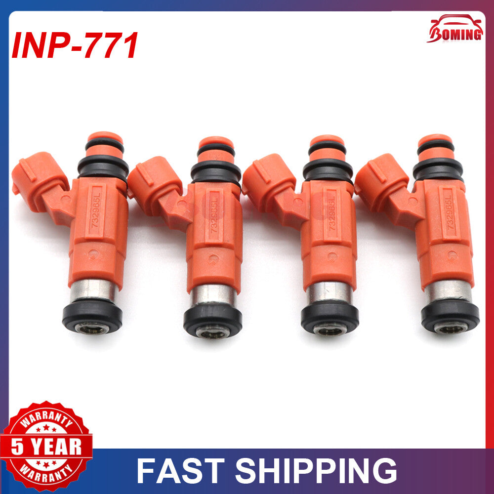 4-pack of new INP-771 fuel injectors for Suzuki Vitara and for Chevrolet Trackers 2.0L 99-03