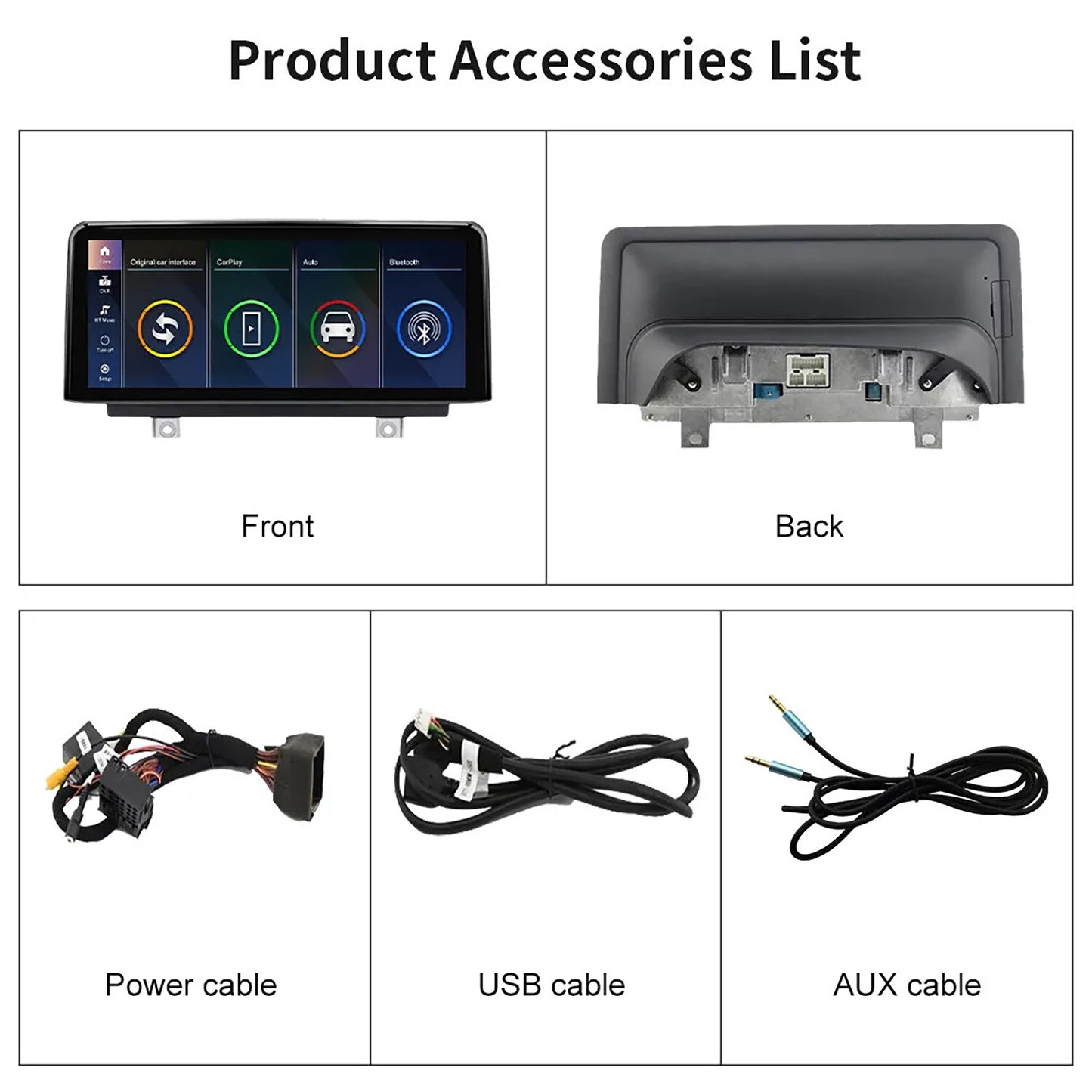 Wireless CarPlay Touchscreen Stereo for BMW NBT F30 F31 F32 F33 F34 F80 10.25