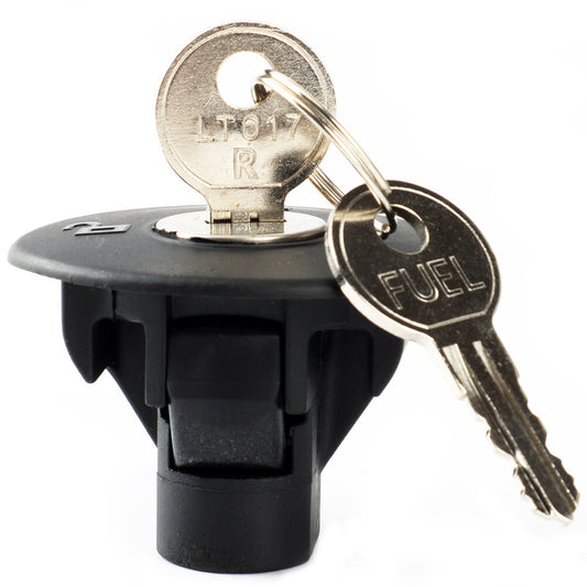 1 new Locking Gas Tank Connector Cap with 2 Buttons for Ford 8U5Z9C268B