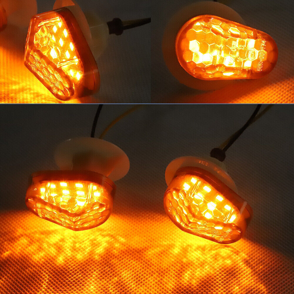 LED Flush Mount Turn Signal Amber Light for Yamaha YZF-R1/R6 MT-03 XJ6 FZ8 FAZER