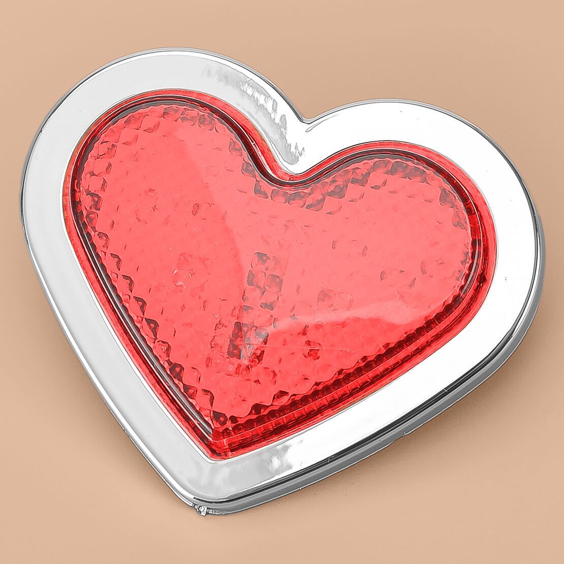Red Heart Shaped Side Marker Light LED Turn Signal Light Indicator Lamp Part