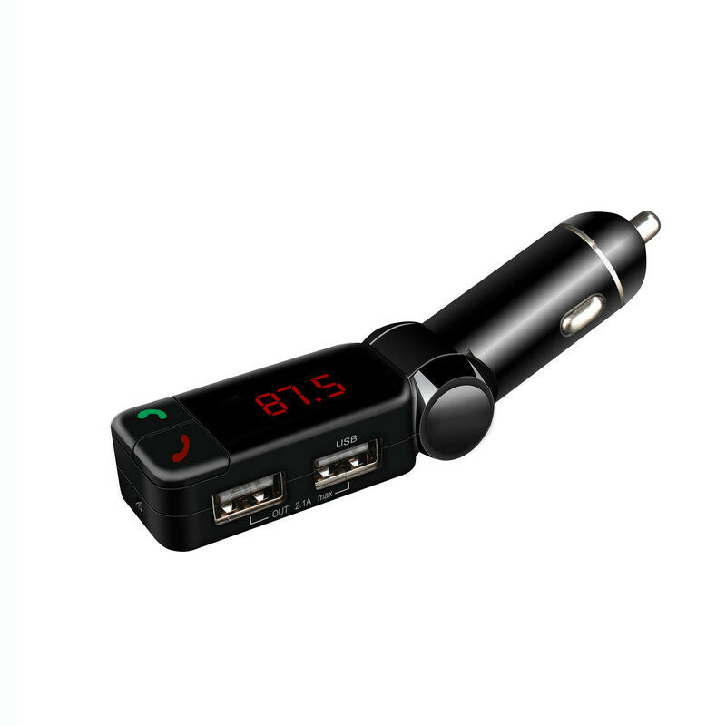 Car Bluetooth MP3 Player FM Transmitter Wireless Music Handsfree Calling Charger