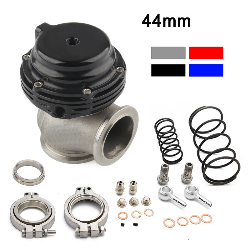 For Tial 44mm External Wastegate MVR V-Band Flange Turbo Water Cooled Black
