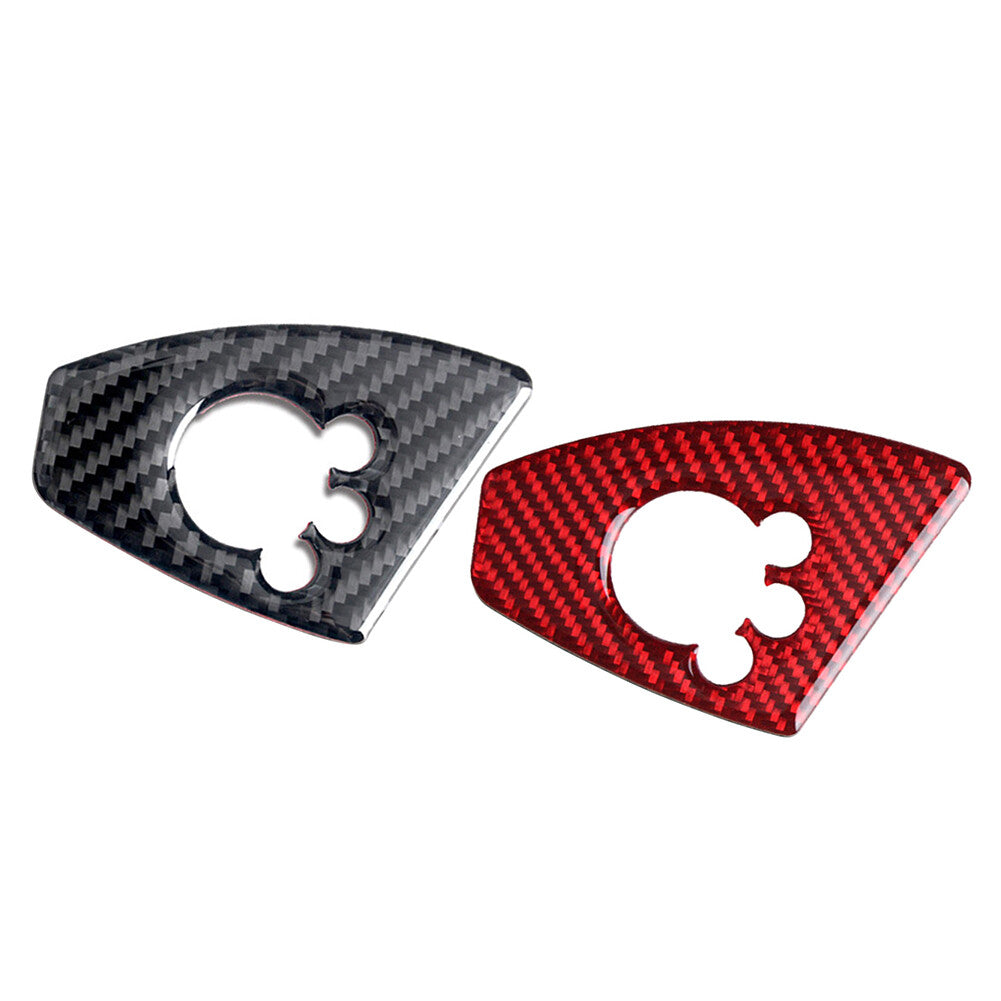 Fit for Audi TT TTRS 2008-14 Carbon Fiber Style Interior Door Lock Button Cover Trim