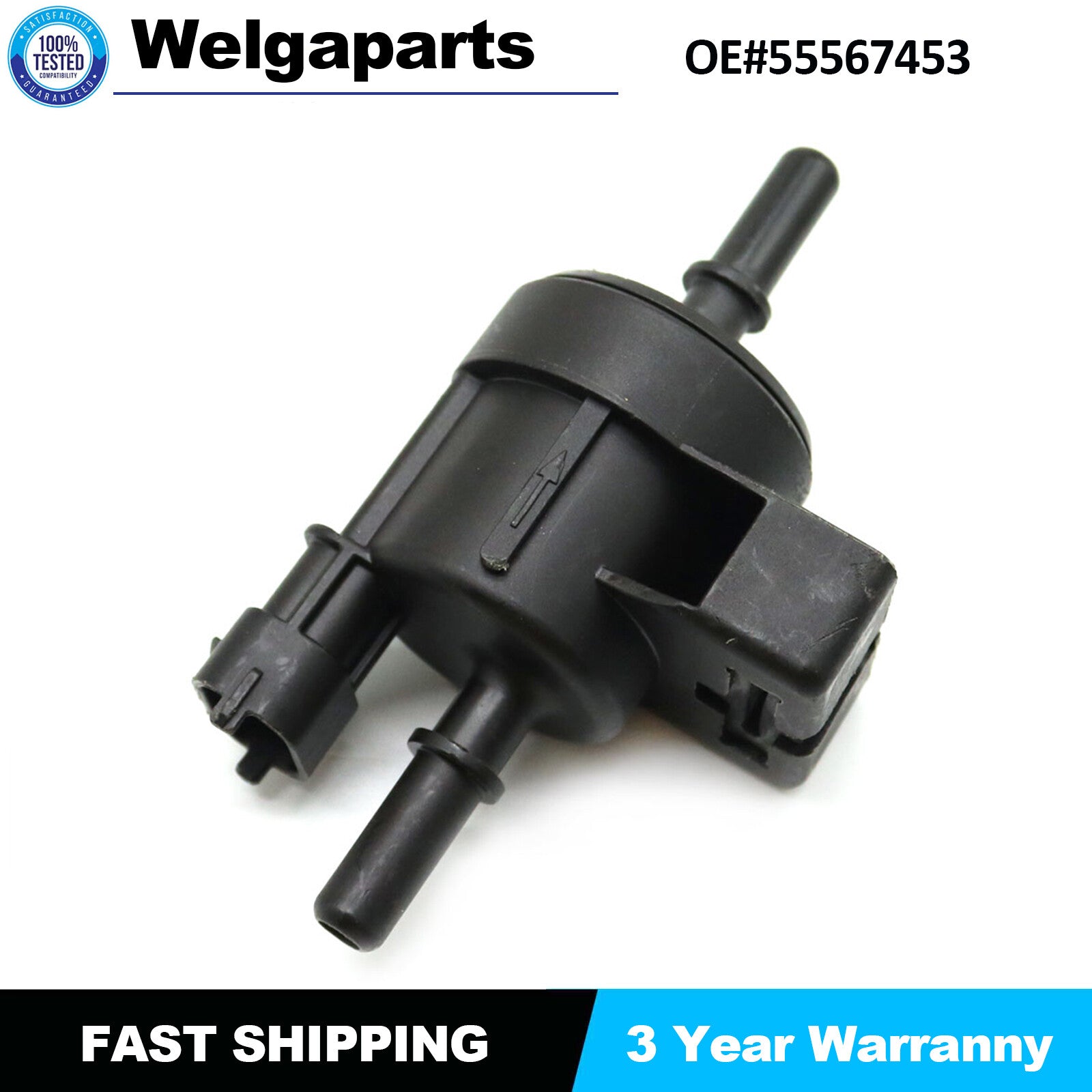 1x EVAP Vapor Canister Purge Valve Single Custom for Chevy for Cruze Sonic 55567453