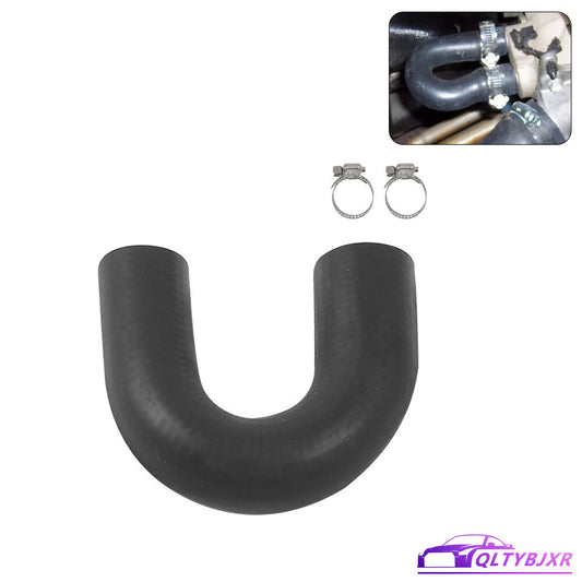 1Pc LS/ LT Heater Core Bypass Delete Hose Coolant Crossover With Clamps Black