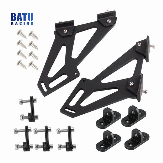 7INCH-Universal Car CNC Rear Wing Trunk Racing Tail Spoiler Legs Mount Brackets