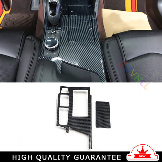 for Cadillac CT6 2016-20 Carbon Fiber Inner Console Gear Shift Frame Cover Trim