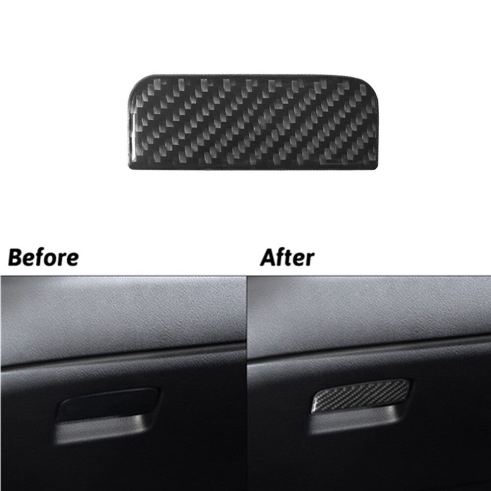 Carbon Fiber Glove Box Switch Cover Trim for Mitsubishi Outlander 2014-2016