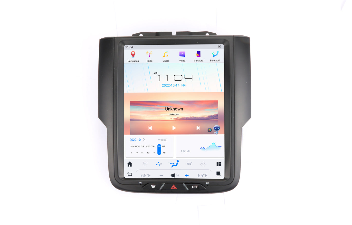 for Dodge for Ram 2013-2019 Android 11 for Tesla Style Vertical Screen 10.4 GPS Radio